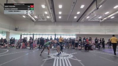 120 lbs Cons. Round 3 - Zoey Pulver, Takedown Express W/C vs Alexa Caperon, RBYWC