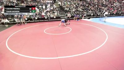 6A 132 lbs Quarterfinal - Caleb Jackson, Pleasant Grove vs Colton Peshell, Riverton