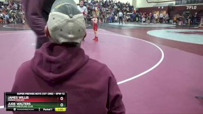 SPW-12 lbs Quarterfinal - James Willis, Marion Wolves vs Jude Walters, Denver Wrestling Club