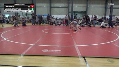 115 lbs Quarterfinal - Liam Simon, Plainfield vs Michael Crawford, Allison Park