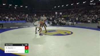 138 lbs Semifinal - Daniel Zepeda, Gilroy vs Aiden Simmons, Bakersfield