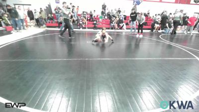 52 lbs Quarterfinal - Tyr Rodriquez, Salina Wrestling Club vs Elliott Fox, Locust Grove Youth Wrestling