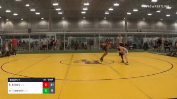 75 lbs Quarterfinal - Eli Edfors, Iowa Blue vs Madeline Hazelett, Elite Athletic Club Stars