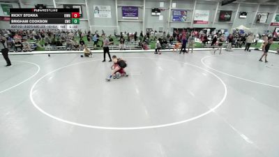 JR BOYS HARD LUCK - 142-142.4 Champ. Round 2 - Brigham Cookson, Champions Wrestling Club vs Ricky Stokka, Iowa