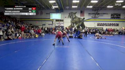 120 lbs Cons. Round 3 - Gabriel Schnerre, Assumption, Davenport vs Hayden Albaugh, Williamsburg