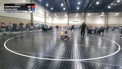 115 lbs Consolation - Aiden Frauenfeld, Mckeel Academy vs Mathew Perez, Gladiator Wrestling