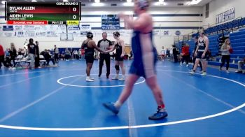 285 lbs Cons. Round 2 - Dylan Allen, Vinita vs Aiden Lewis, Nathan Hale