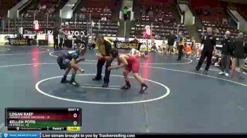 75 lbs Round 3 (4 Team) - Logan Raef, Midwest Xtreme Wrestling vs Kellen Potis, MI Pitbulls