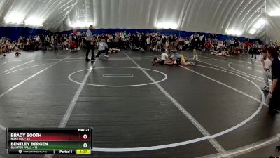 100 lbs Round 1 (8 Team) - Bentley Bergen, Olmsted Falls vs Brady Booth, Noke RTC