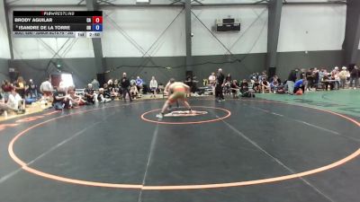 Junior Boys FS - 285 lbs Champ. Round 2 - Brody Aguilar, CA vs Isandre De La Torre, OR