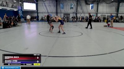 116 lbs Champ. Round 1 - Shaina Hyre, Wisconsin Stevens Point vs Sereena Baca, Quincy