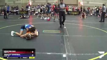 86 lbs Round 2 (8 Team) - Presley Sandobal, WOW vs Kenlynn Nau, Ares