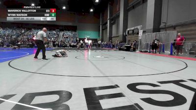 85 lbs Consi Of 16 #2 - Maverick Vallotton, RTD vs Wynn Watson, Homedale