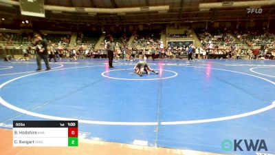 80 lbs Quarterfinal - Bryan Hodshire, HURRICANE WRESTLING ACADEMY vs Crew Swigart, Choctaw Ironman Youth Wrestling