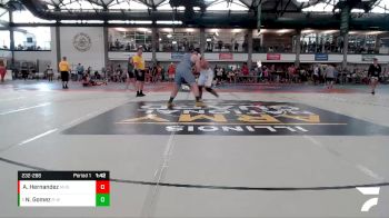 232-288 lbs Champ. Round 1 - Noah Gomez, Clifton Central vs Abisai Hernandez, Mundelein High School