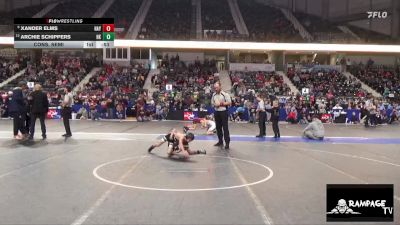 58 lbs Cons. Semi - Xander Elms, Haysville vs Archie Schippers, Hoxie Kids