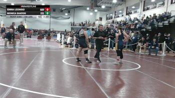 185 lbs Semifinal - Emma Leonido, Hanover vs Monica Santos, Excel Academy