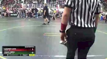 85 lbs Quarterfinals (8 Team) - Luciano Luna, Linden vs Vance Abdo, Grand Ledge