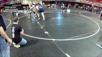 195 lbs Champ. Round 2 - James (Jet) Welsh, O`Neill Leprechaun Wrestling vs Drake Ancheta, Wood River Wrestling Club