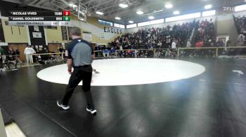 120 lbs Quarterfinal - Nicolas Vives, Trumbull vs Daniel Goldsmith, West Haven