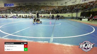 85 lbs Consi Of 16 #2 - Brooks VanDeven, Mustang Bronco Wrestling Club vs Colton Reid, Team Nomad