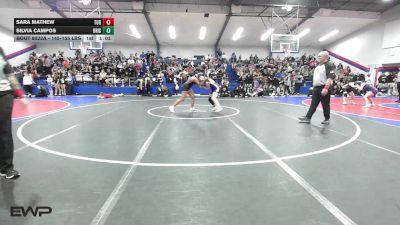 145-155 lbs Quarterfinal - Sara Mathew, Tulsa Union Girls vs Silvia Campos, Bristow