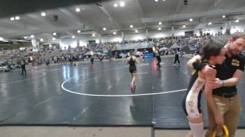 Girls 107 lbs Quarterfinal - Cora Finstad, Gibbs High School Girls vs Doria Hamlet, Independence High School Girls