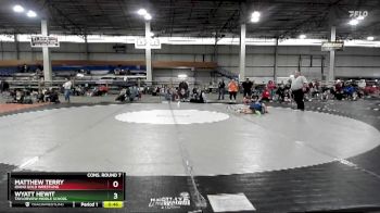 85 lbs Cons. Round 7 - Matthew Terry, Idaho Gold Wrestling vs Wyatt Hewit, Taylorview Middle School