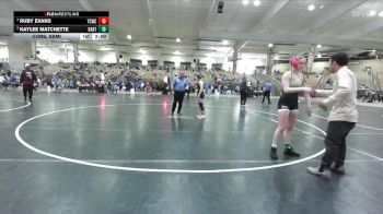 140 lbs Cons. Semi - Ruby Evans, Aloca Tornadoes vs Kaylee Matchette, White Buffalo Wrestling Academy