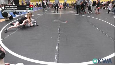 70 lbs Rr Rnd 1 - Emily Tarwater, Eufaula Ironheads Wrestling Club vs Parker Vassar, Grover Rains Wrestling Club