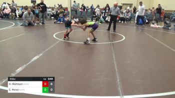 55 lbs Rr Rnd 2 - Hunter Mattison, Buffalo Valley K-4 vs Carlito Perez, Ragin Raisins Concord K-4