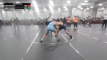 165 lbs Round 3 (10 Team) - Bobby Savino, CHWHALE Blue vs Zach Schrage, Savage WA Black