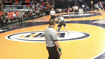1A 126 lbs Cons. Round 1 - Maddux Steele, Canton vs Pedro Alberto Rangel, Fithian (Oakwood)