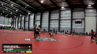 132 lbs Cons. Semi - Kit Alsaker, Girls With Grit vs Juliana Van Slyke, South Hills Wrestling Academy