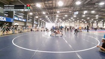 154 lbs Quarterfinal - Wyatt Frantz, Ohio United - MS vs Caleb Issacs, Team Gotcha - MS