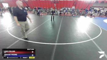 100 lbs 1st Place Match - Liam Collins, MN vs Teghan Moore, WI