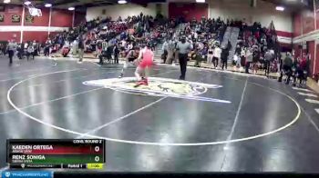 120 lbs Cons. Round 2 - Kaeden Ortega, Arbor View vs Renz Soniga, Sierra Vista