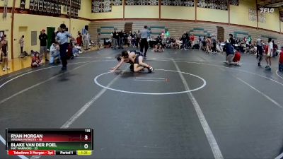 115 lbs Round 3 (10 Team) - Blake Van Der Poel, Mat Warriors vs Ryan Morgan, Virginia Patriots