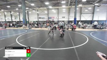 72 lbs Consi Of 4 - Kaitlyn Crow, Gladiator Wrestling vs Callie Dull, Cats Wrestling Club