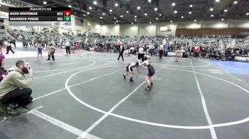 52 lbs Quarterfinal - Nash Whiteman, Hotshots Wrestling vs Maverick Fugge, Orland Wrestling