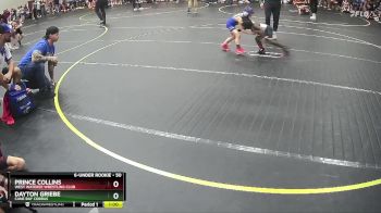 50 lbs Semifinal - Prince Collins, West Wateree Wrestling Club vs Dayton Griebe, Cane Bay Cobras