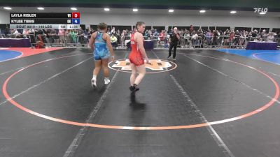 148 lbs Round Of 16 - Layla Risler, WI vs KyLee Tibbs, OH