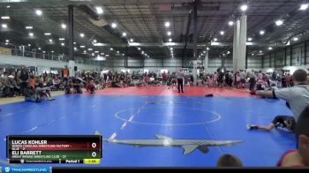 65 lbs Semis (4 Team) - Lucas Kohler, NORTH CAROLINA WRESTLING FACTORY - BLUE vs Eli Barrett, GREAT BRIDGE WRESTLING CLUB