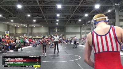 90 lbs Champ. Round 1 - Kynasen Hancock, MAC vs Marshall Waters, Greater Heights Wrestling Club