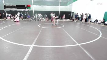 135 lbs Semifinal - Bella Arrants, GI Grapplers vs Isabella Soto, Southside High School