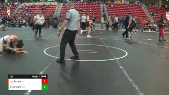 130 lbs 3rd Place Match - Jaden Peters, Wrestling Factory vs Phillip Bowers, South Central Punishers