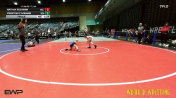 67 lbs Final - Nathan Beckham, OCRTC vs Preston O`Gorman, Nebraska Elite Wrestling Club