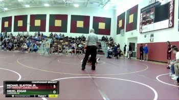 144 lbs Championship Bracket - Diezel Edgar, Lakewood HS vs Michael Slayton Jr., East Community Learning Center
