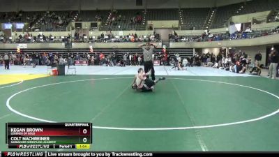 95 lbs Quarterfinal - Colt Nachreiner, Sarbacker Wrestling Academy vs Kegan Brown, Legends Of Gold