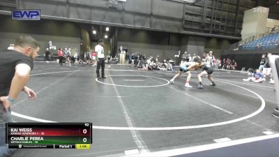 92 lbs Round 2 (10 Team) - Kai Weiss, Kansas Warriors 1 vs Charlie Perea, Untouchables